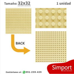 Plancha 32 x 32 bloque alternativo Beige