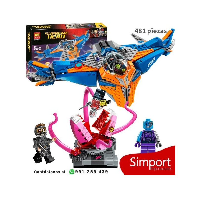 Nave Milano vs Abilisk  - Guardianes de la Galaxia - Marvel - 481 piezas