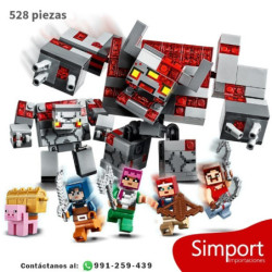 La Batalla por la Piedra Roja Redstone - Minecraft -  528 Piezas