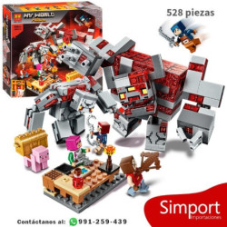 La Batalla por la Piedra Roja Redstone - Minecraft -  528 Piezas