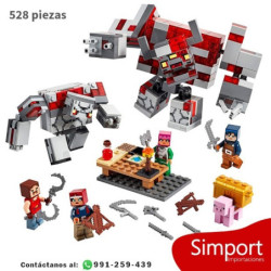 La Batalla por la Piedra Roja Redstone - Minecraft -  528 Piezas