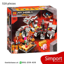 La Batalla por la Piedra Roja Redstone - Minecraft -  528 Piezas