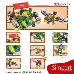 Guerra en la casa flotante - Plantas vs Zombies - 926 Piezas