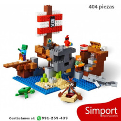 Barco Pirata - Minecraft -  404 Piezas