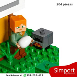 El Gallinero  Minecraft - 204 piezas