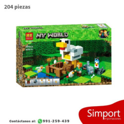 El Gallinero  Minecraft - 204 piezas