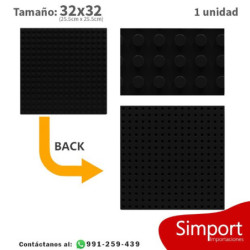 Plancha 32 x 32 bloque alternativo Black