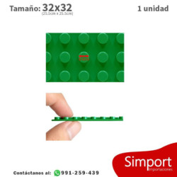 Plancha 32 x 32 bloque alternativo  Green