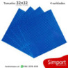 Pack 4 unidades Plancha 32 x 32 bloque alternativo Blue