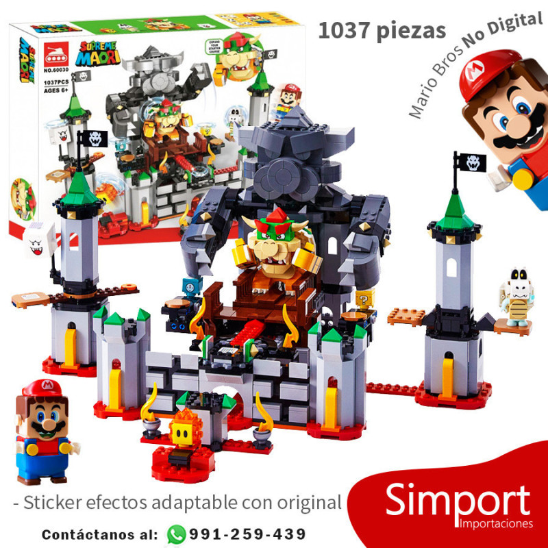 Batalla Final en el Castillo de Bowser - Mario Bros  - 1037 piezas