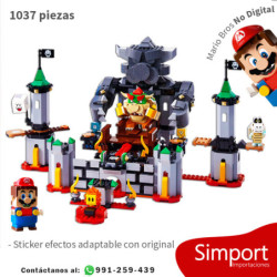 Batalla Final en el Castillo de Bowser - Mario Bros  - 1037 piezas