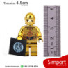 C-3PO Cromado - Star Wars - Minifigura