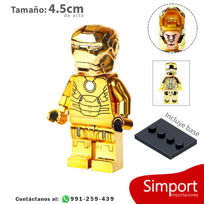 Iron Man Mark XXI cromado - Marvel - Minifigura