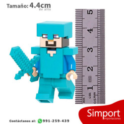 Steven Armadura de Diamante - Minecraft - Minifigura