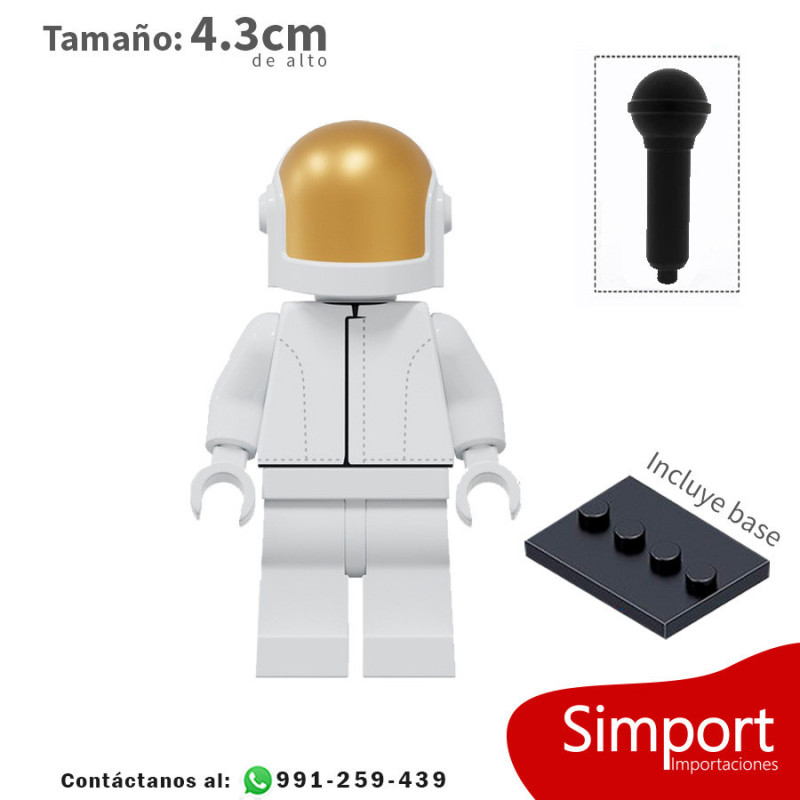 Daft Punk- Guy-Manuel de Homem-Christo - Traje white - Artistas - Minifigura