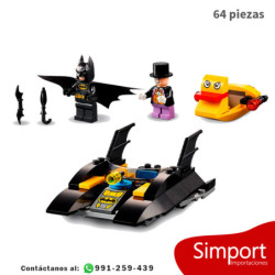 Caza del pinguino en la lancha - Batimovil - DC Comics - 64 piezas