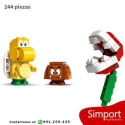 Superderrape de la Planta Piraña - Super Mario Bros - 244 piezas