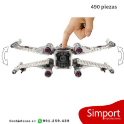Nave X-Wing White de Luke skywalker  v2021 - Star Wars  - 490 piezas