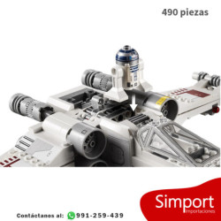Nave X-Wing White de Luke skywalker  v2021 - Star Wars  - 490 piezas