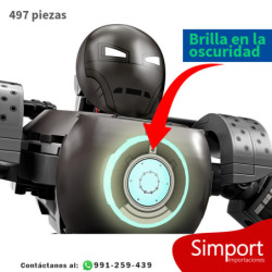 Iron Man caos de Iron Monger  - Avengers - Marvel - 497 piezas