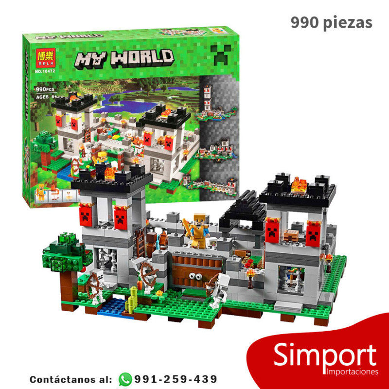 La fortaleza  - Minecraft - 990 piezas