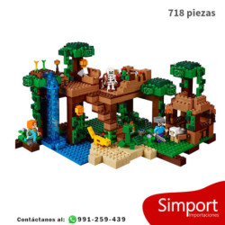 La casa del árbol de la selva - Minecraft - 718 piezas