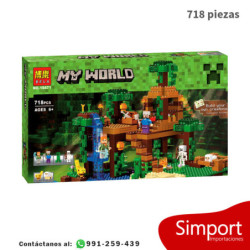 La casa del árbol de la selva - Minecraft - 718 piezas