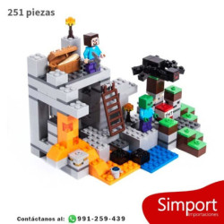 Mina, lava Minecraft - 251 Piezas