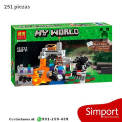Mina, lava Minecraft - 251 Piezas