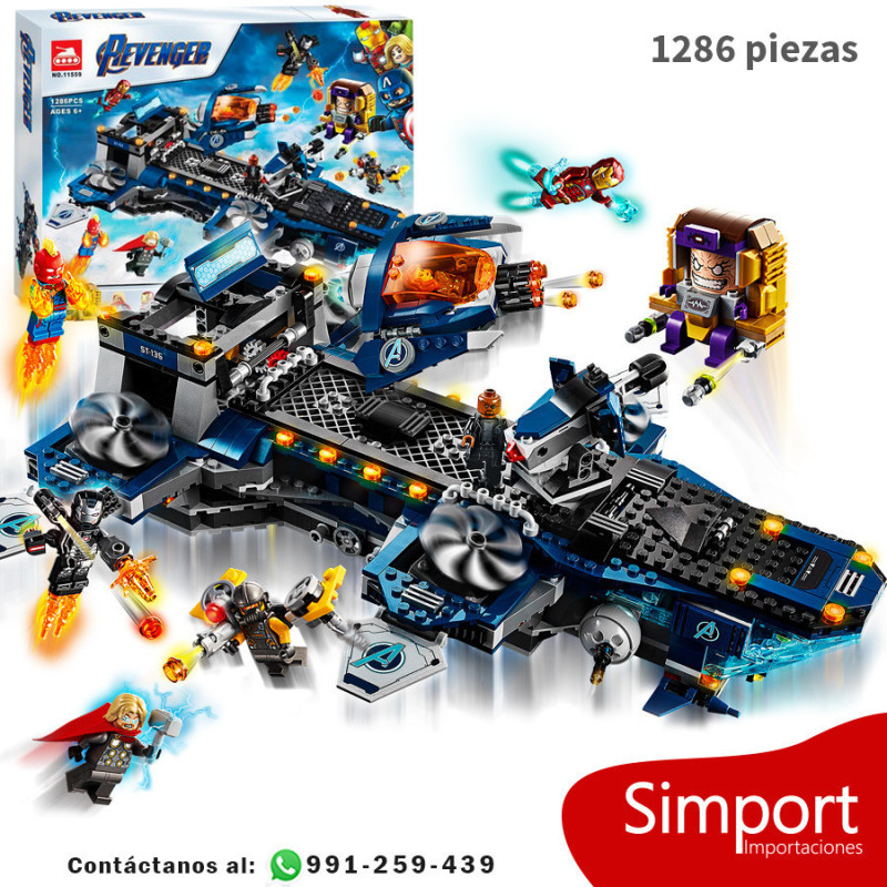 Helitransporte de los Vengadores  - Marvel - 1286 piezas