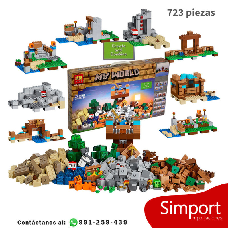 Caja modular 2.0 - Minecraft  - 723 piezas