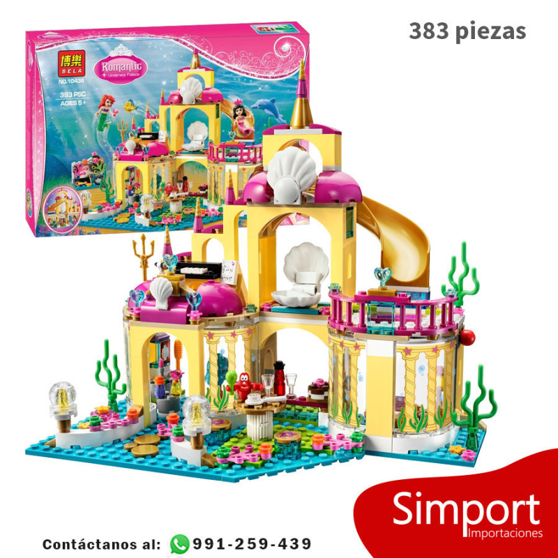 El Palacio Submarino de Ariel - Disney - 383 piezas