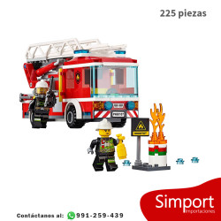 Camión de bomberos con escalera - City - 225 piezas