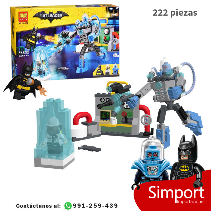 Ataque gélido de Mr. Freeze - Batman  - DC Comics - 222 piezas