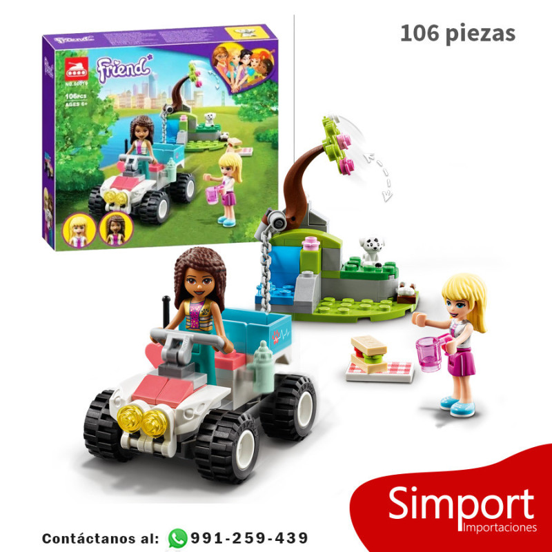Buggy de Rescate de la Clinica Veterinaria  - Friends - 106 piezas