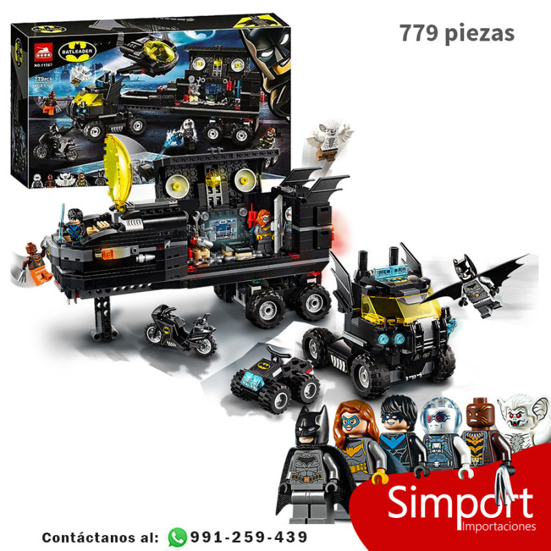 Batibase Móvil  - Batman - DC Comics - 779 Piezas