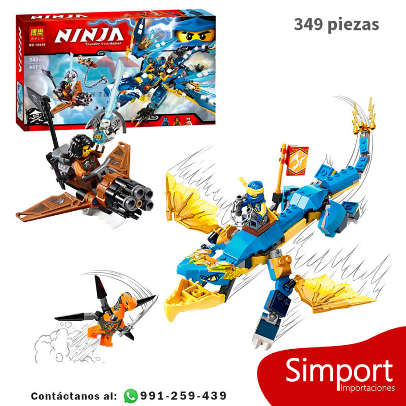 Dragón elemental de Jay  - Ninjago - 349 piezas