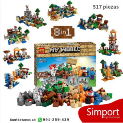 8 en 1 - Minecraft - 517 piezas