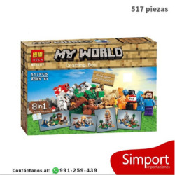 8 en 1 - Minecraft - 517 piezas