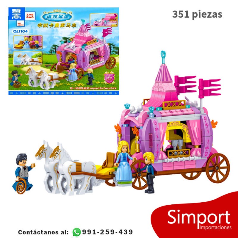 Carroza de Cenicienta - Princeas Disney  - 351 Piezas
