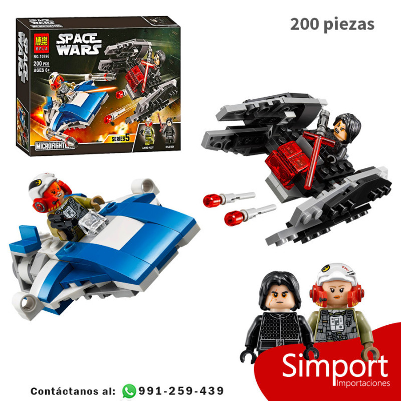 Microfighters Ala-A vs. Silenciador TIE - Star Wars  - 200 Piezas