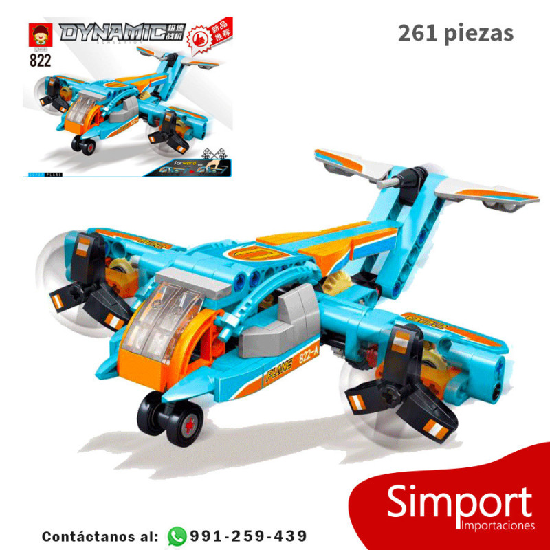 Coche Deportivo Y Avion - Technic  - 261 Piezas