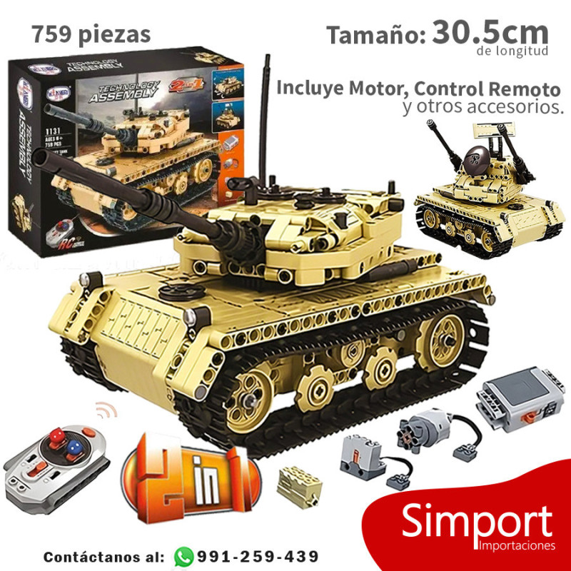 Tanque Militar 2 en 1  - Militar - 759 Piezas