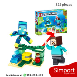 Exploración Submarina - Minecraft - 322 Piezas