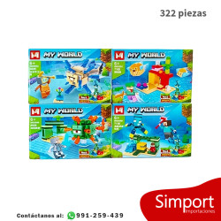Exploración Submarina - Minecraft - 322 Piezas