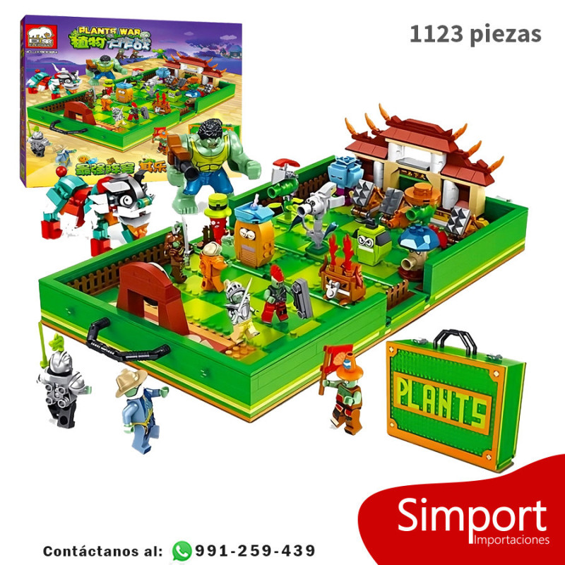 Maleta Oriental campo de batalla  -  Plantas vs zombies - 1123 Piezas