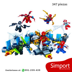 Set de 8 Spiderman  - Marvel - 347 Piezas