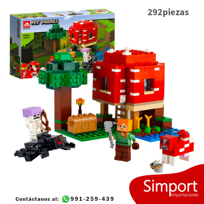 La casa chamampiñon - 292 Piezas - Minecraft