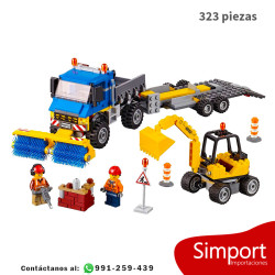 Barredora y excavadora - 323 Piezas - City