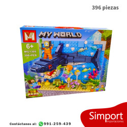 Tiburón - 396 Piezas - Minecraft